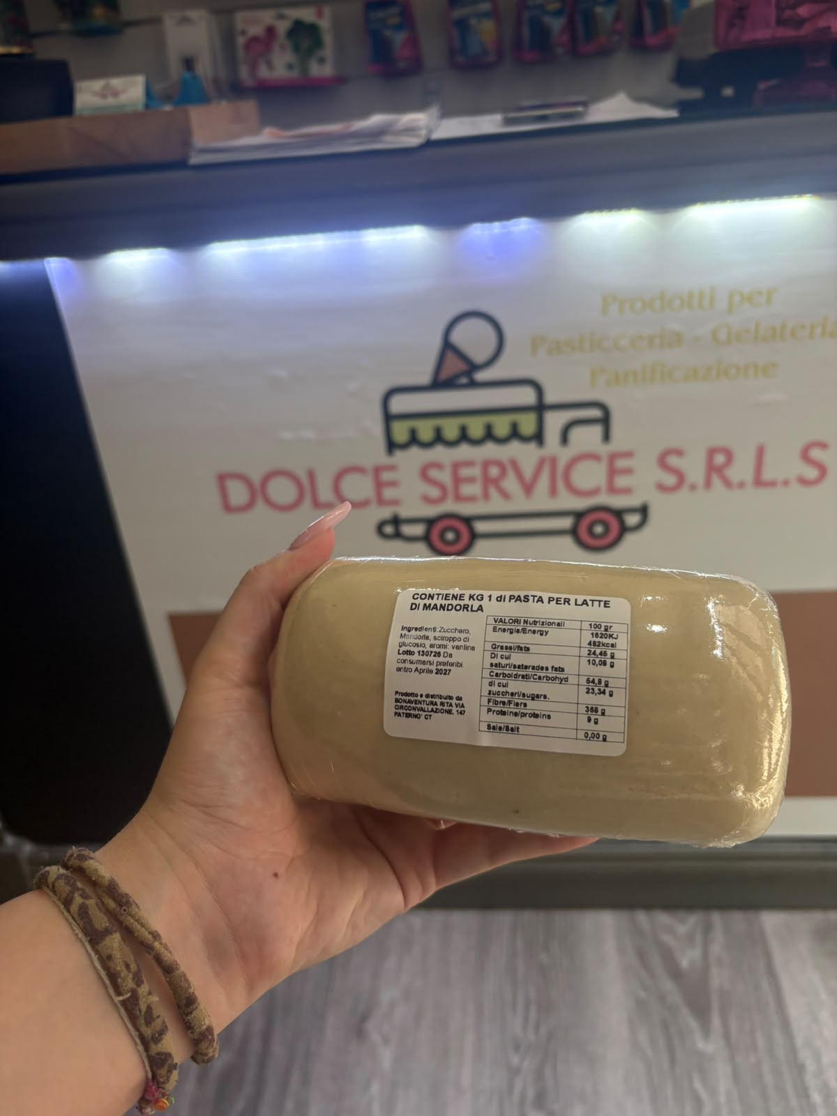 Panetto pasta di mandorla da 1kg