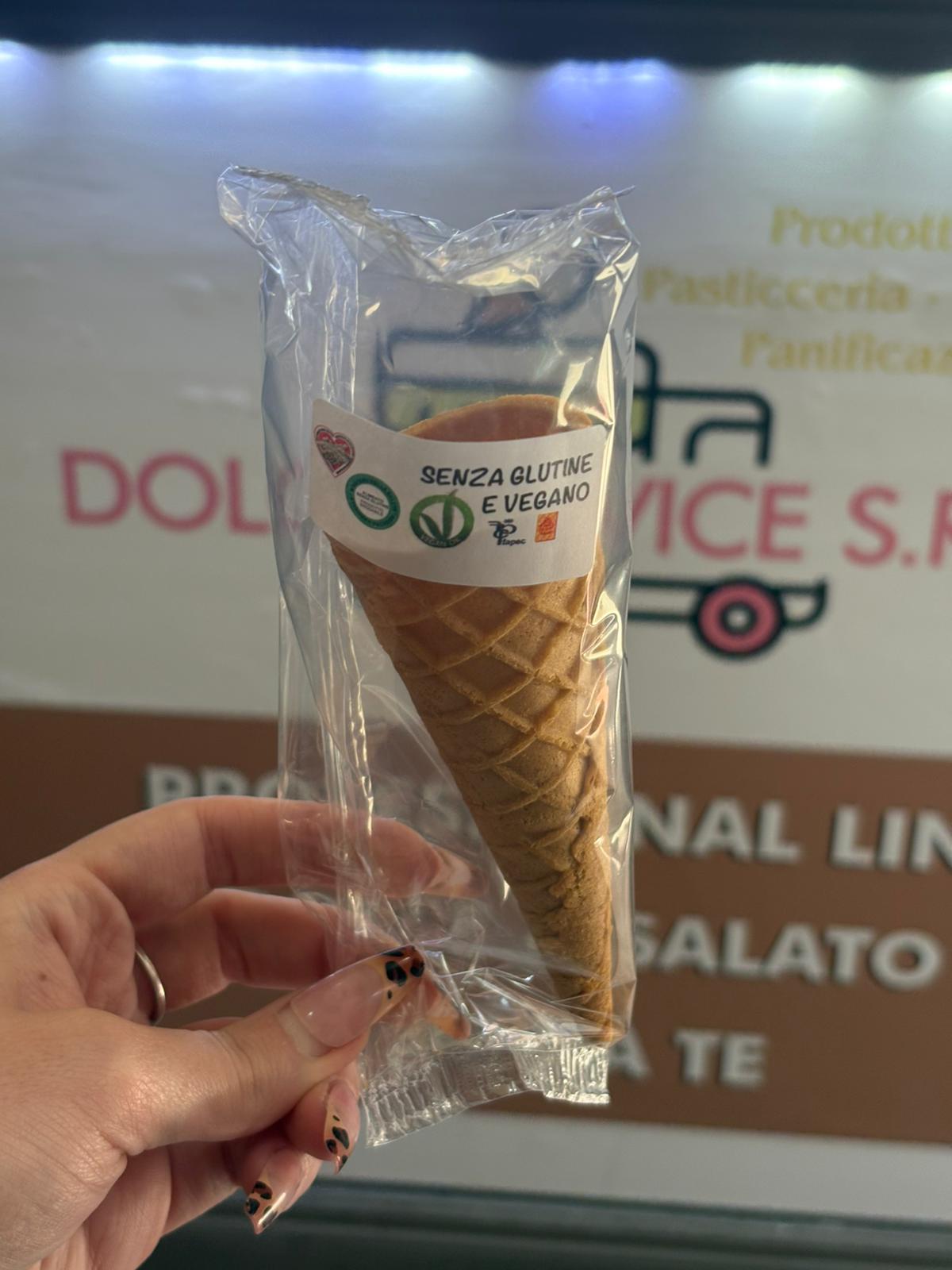 Cono senza glutine e vegano