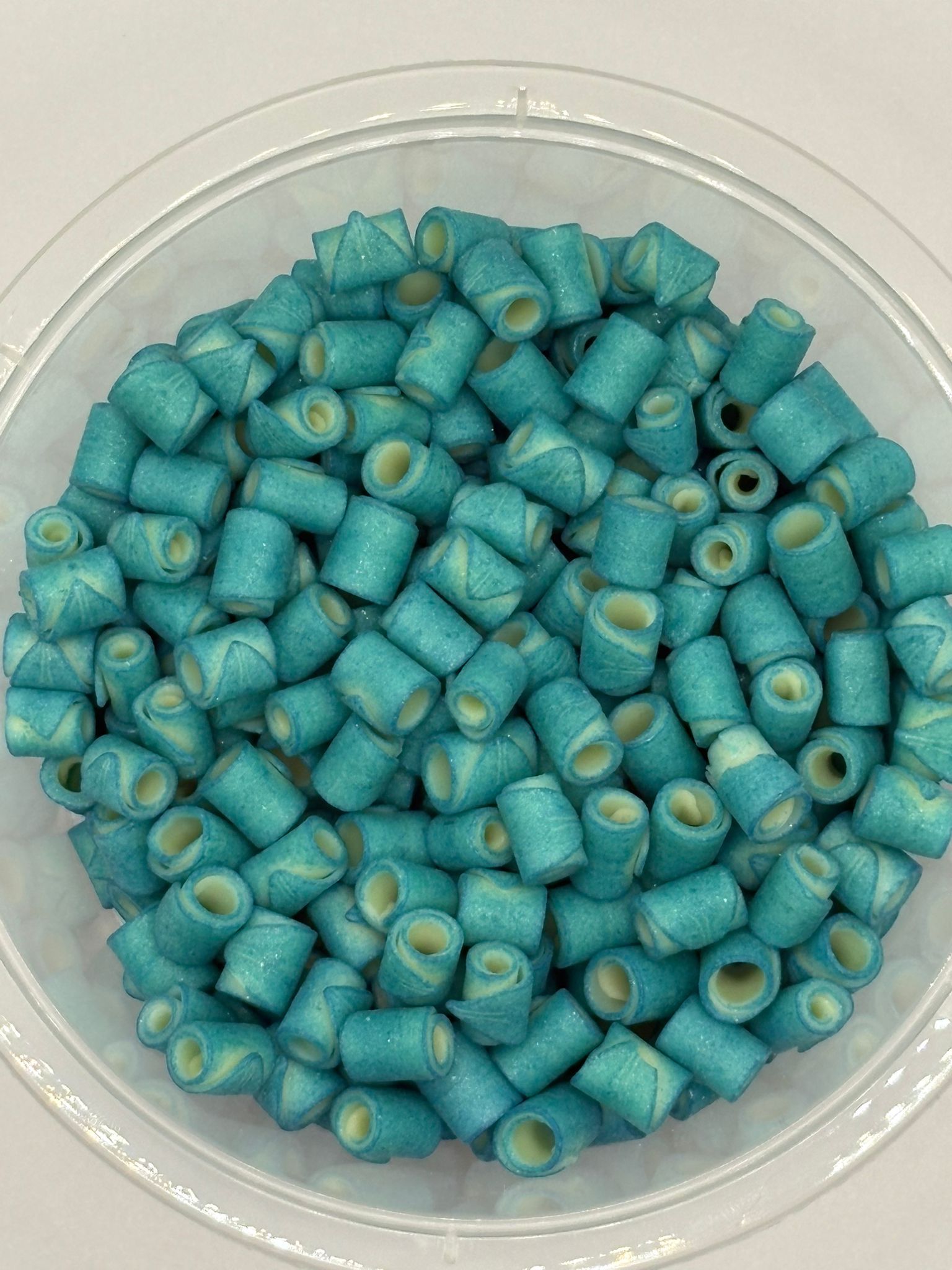 Riccioli di cioccolato azzure