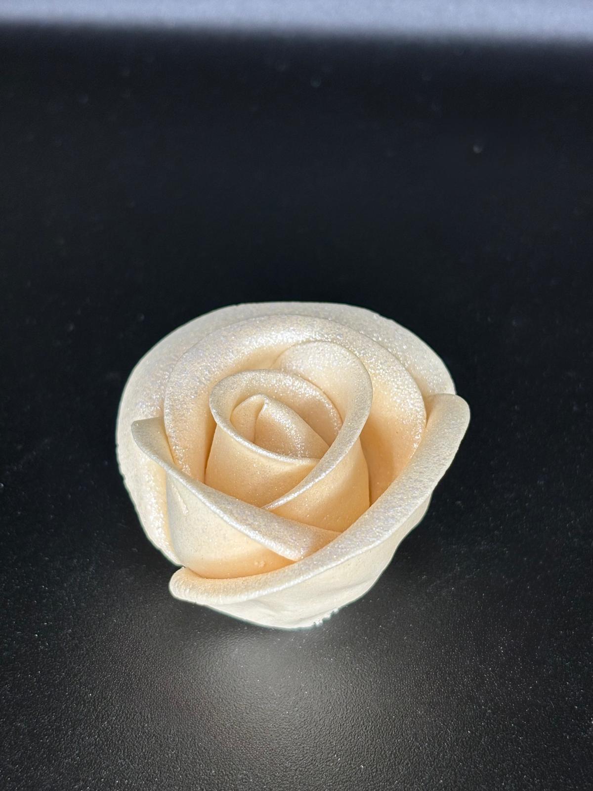 Rosa glitter grande avorio